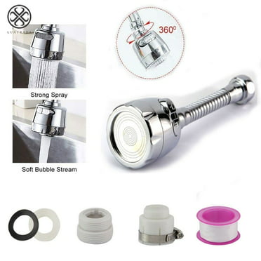 2 pieces Durable faucet aerator connection faucet spray head adapter rotatable 360 ​​° for bathroom faucet bubble filter 